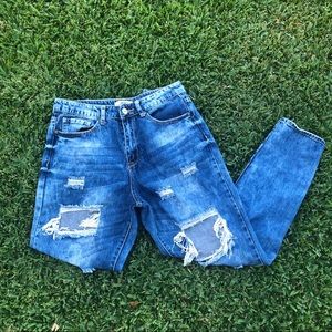 Forever 21 Acid Wash Mom Jeans